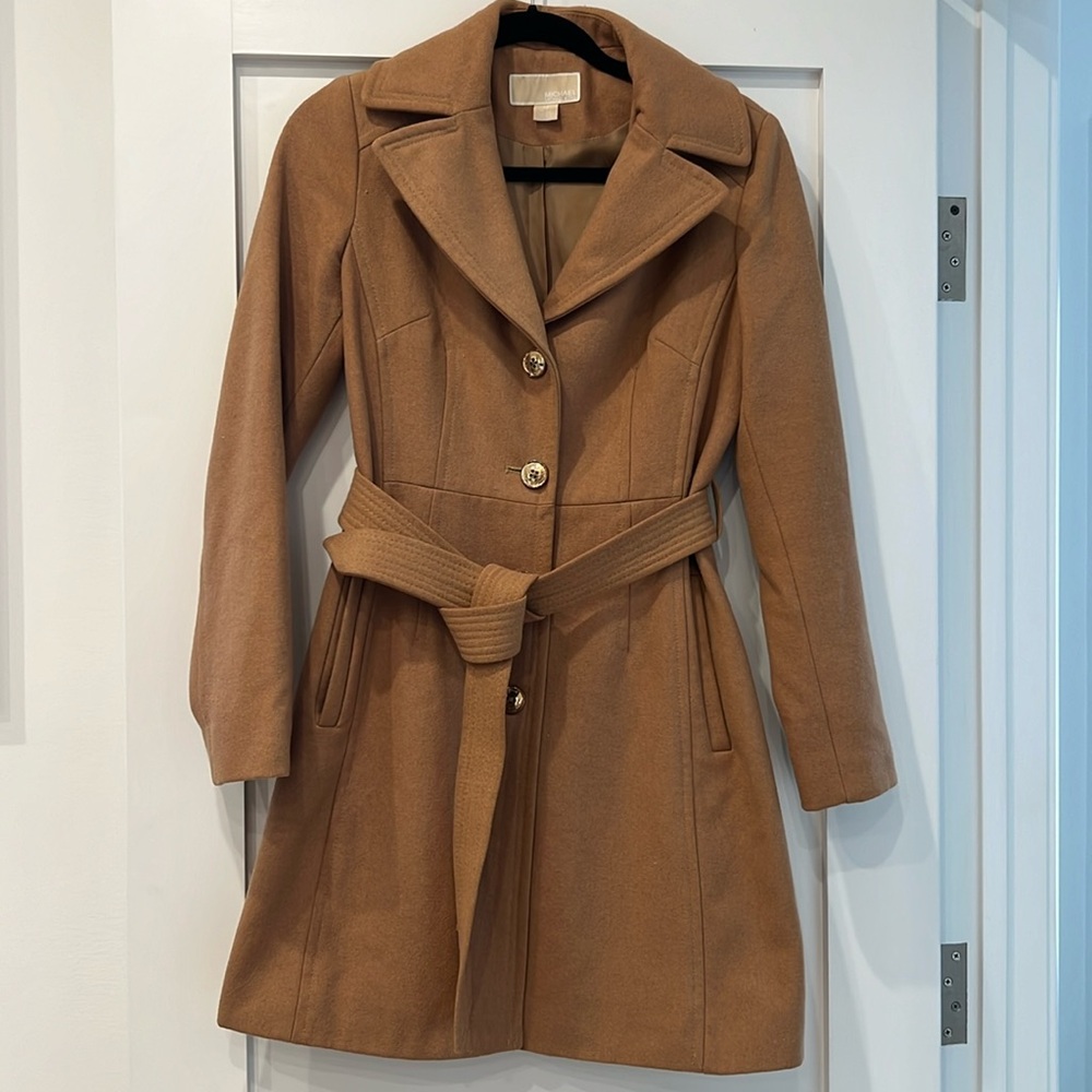 Michael Kors Women’s Wool-Blend Trench Coat